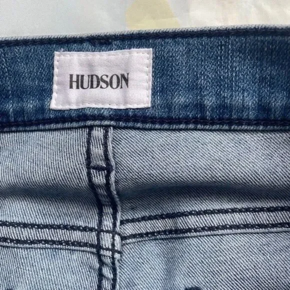 Hudson Tilda Midrise Crop Cigarette Jean with Side Seam Detail Size 27
